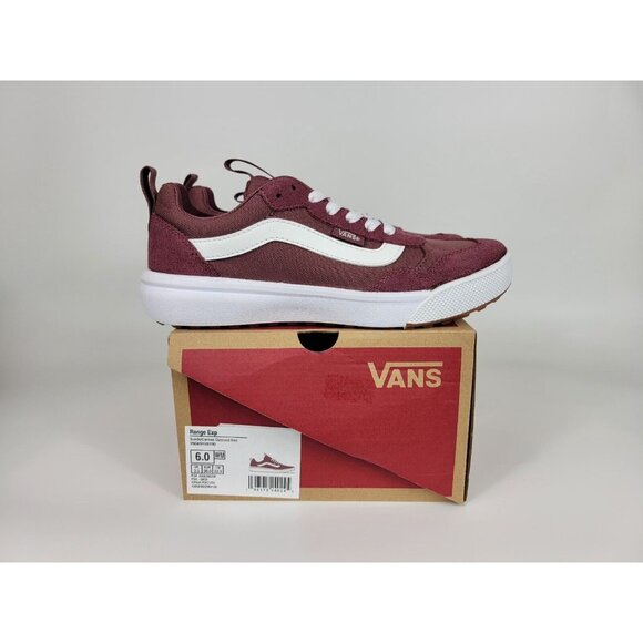 Vans Shoes - Vans Range Exp Suede Canvas Shoes Sneakers Womens Size 6 Red White VN0A5HVB1N0